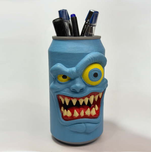 علبة أقلام شكل وحش