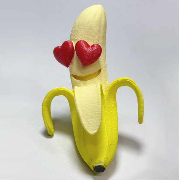 مغناطيس موزة بالقلوب