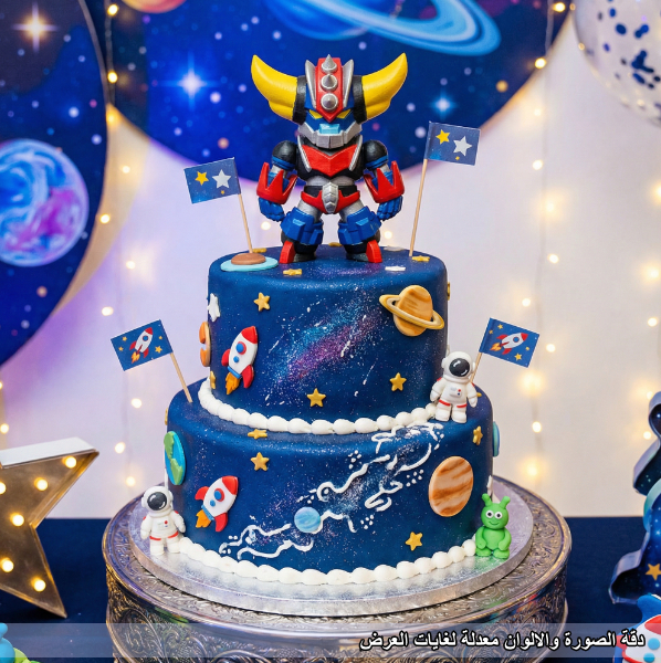 كعكة الفضاء مع جريندايزر