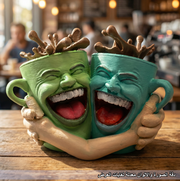 أكواب الضحك السيراميكية