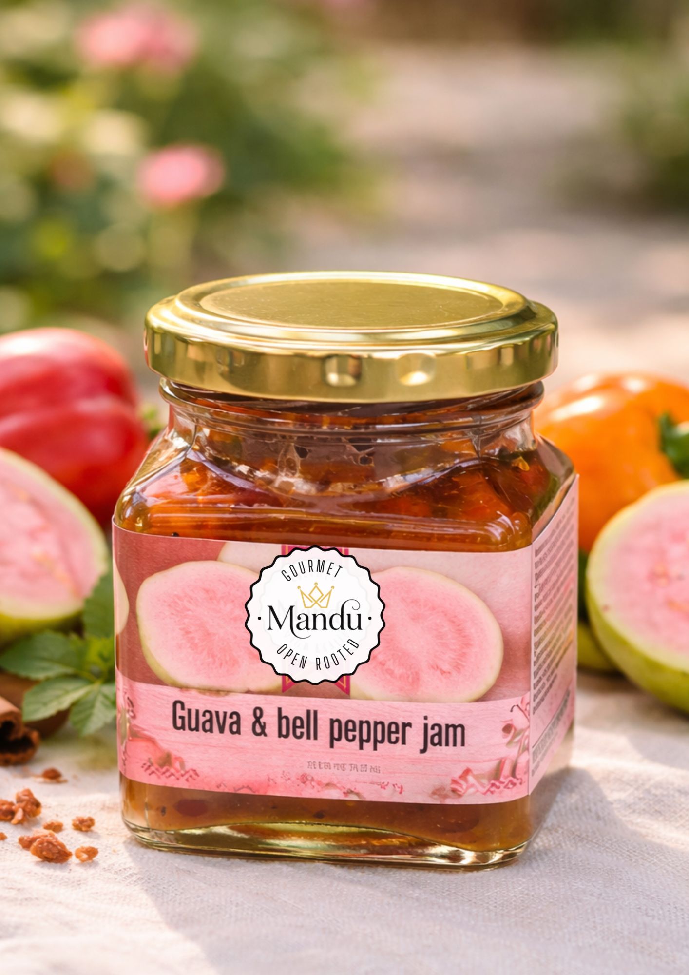 Guava bell pepper jam