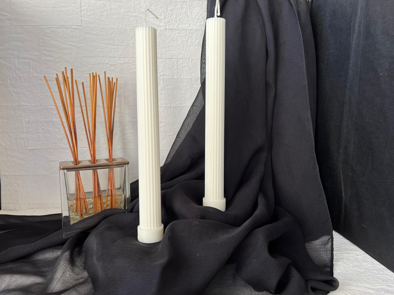 Bougie Décorative Artisanale pilier Chandelle -  Athènes