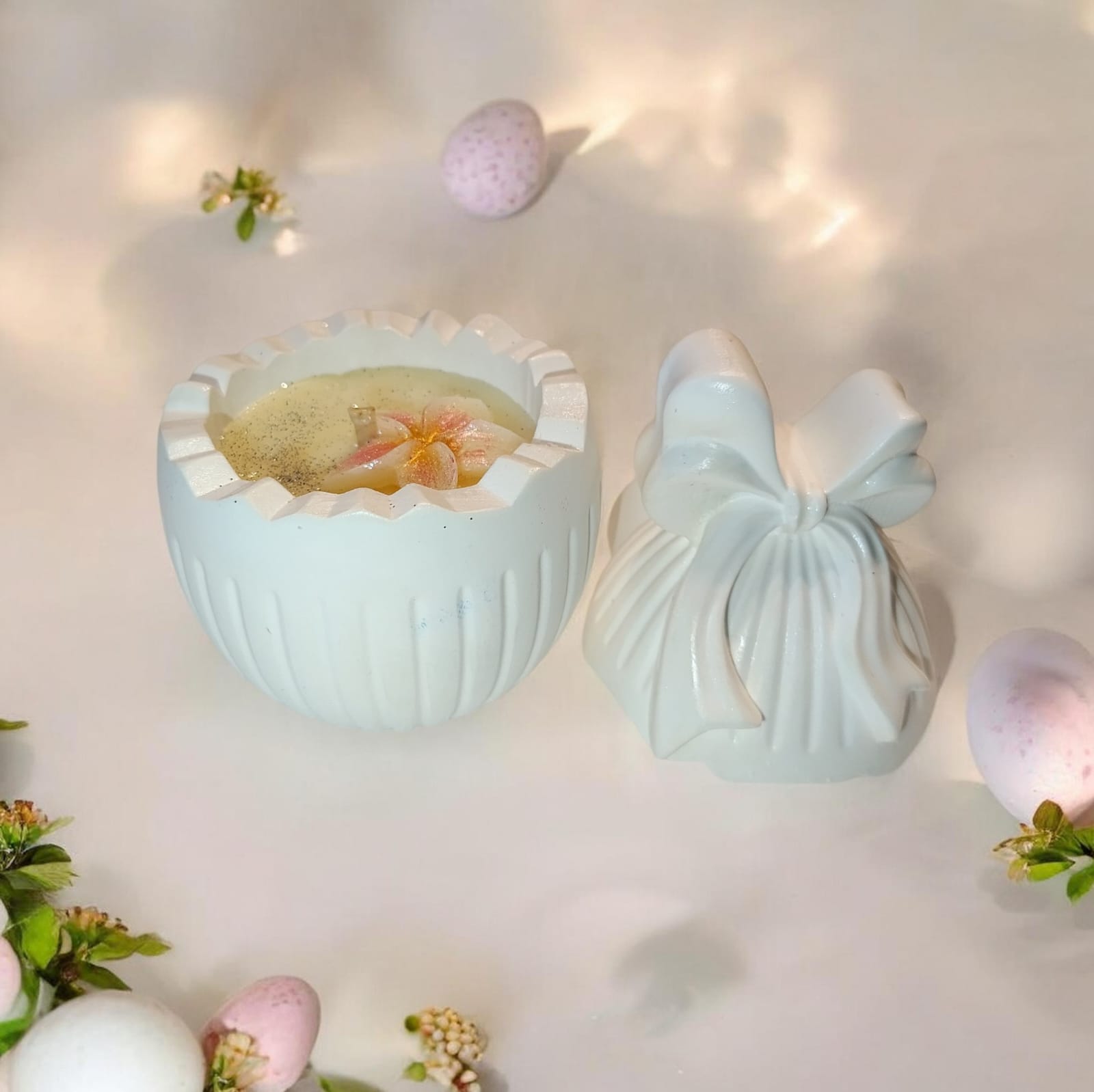 Bougies parfumées  Œuf de Pâques   Jasmin