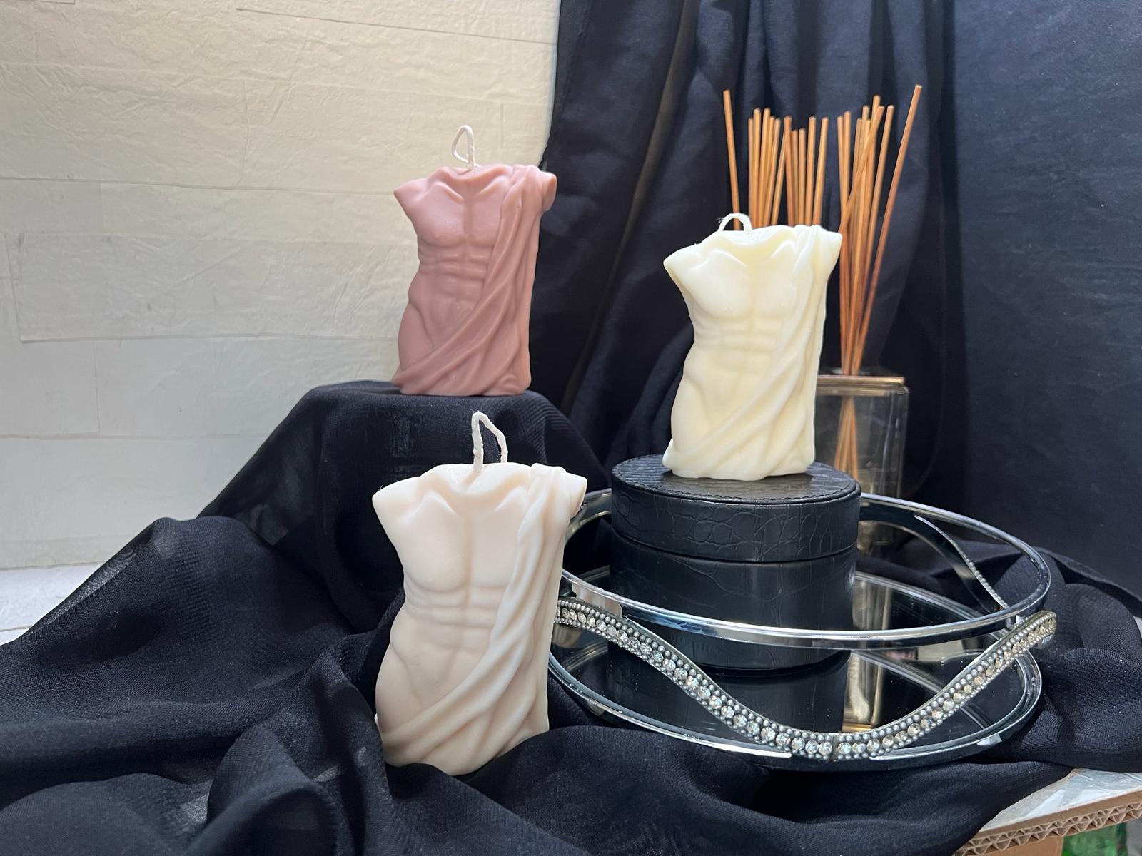 Bougie Décorative Artisanale - " Titus "