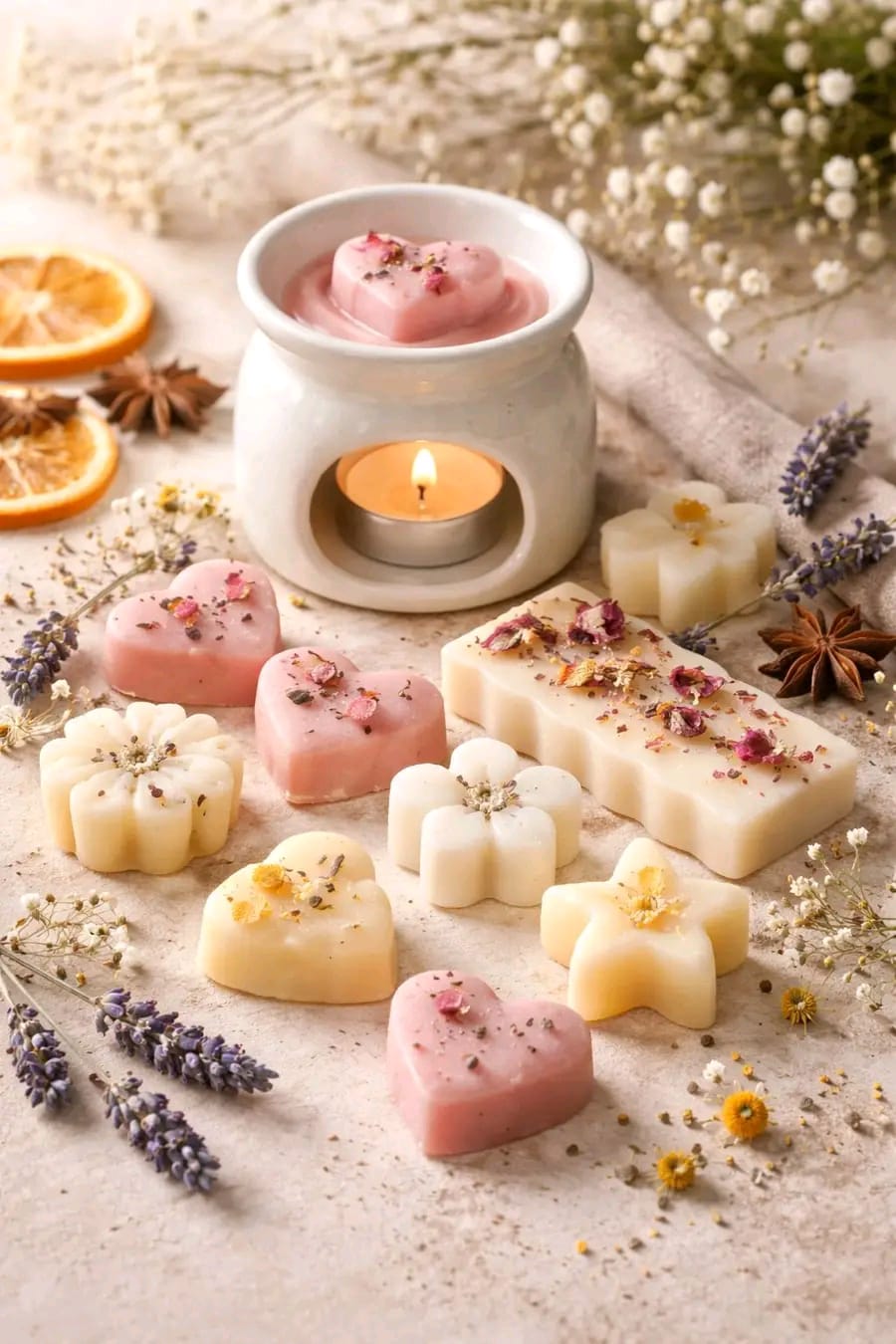 Fondants parfumés        Lotus blanc et coton 