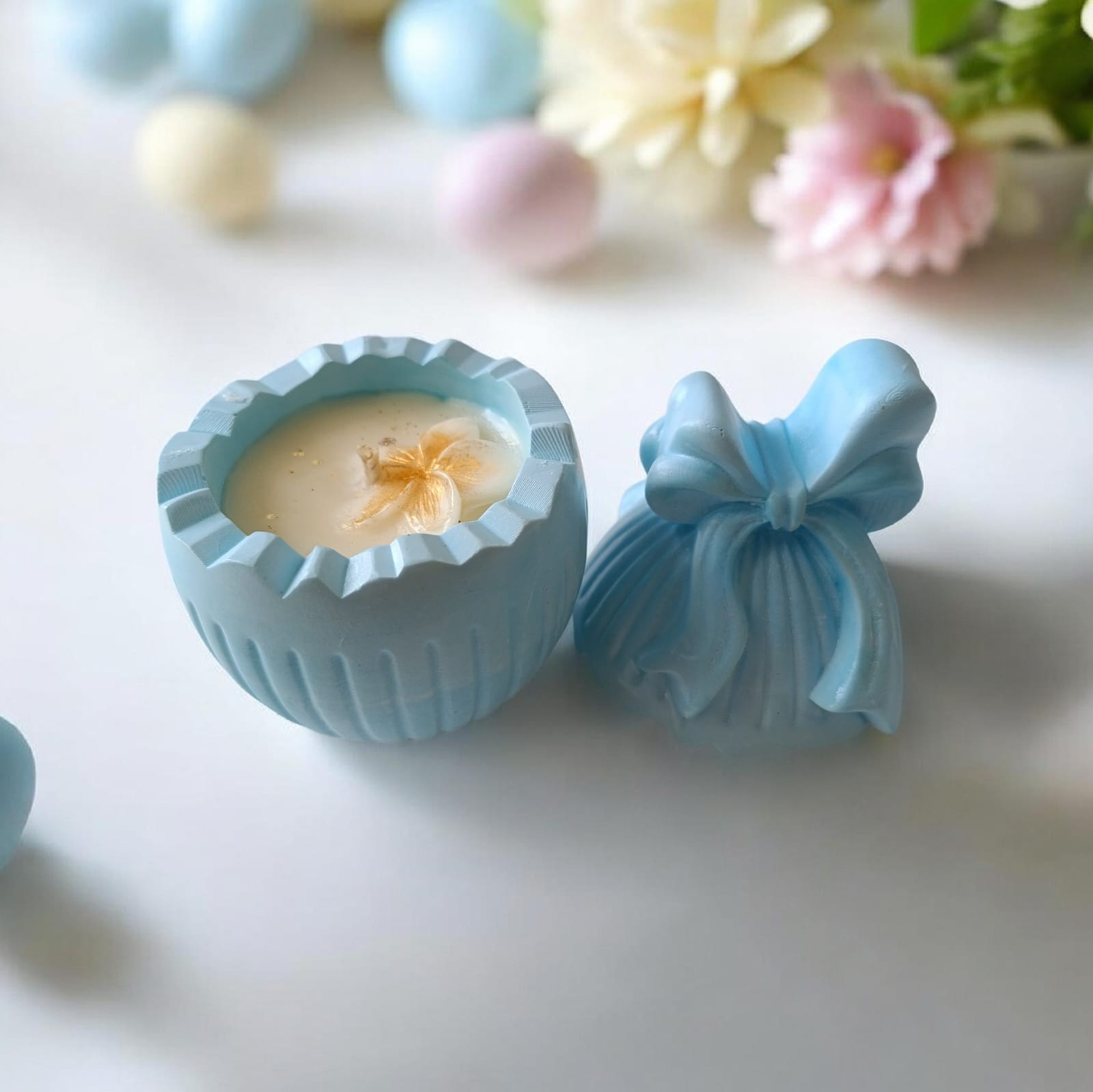  Bougies parfumées  Œuf de Pâques    Iris & Jasmin