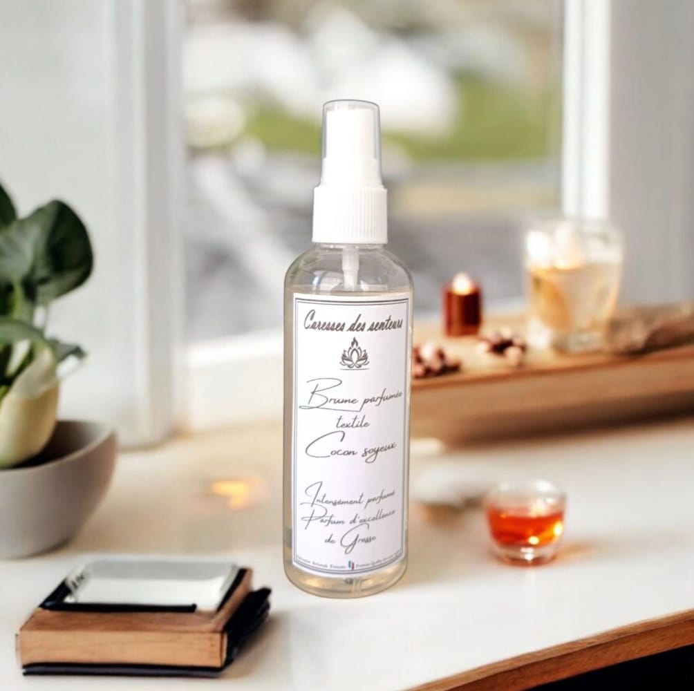  Brume  d'oreiller ( textile) parfumée    Cocon soyeux