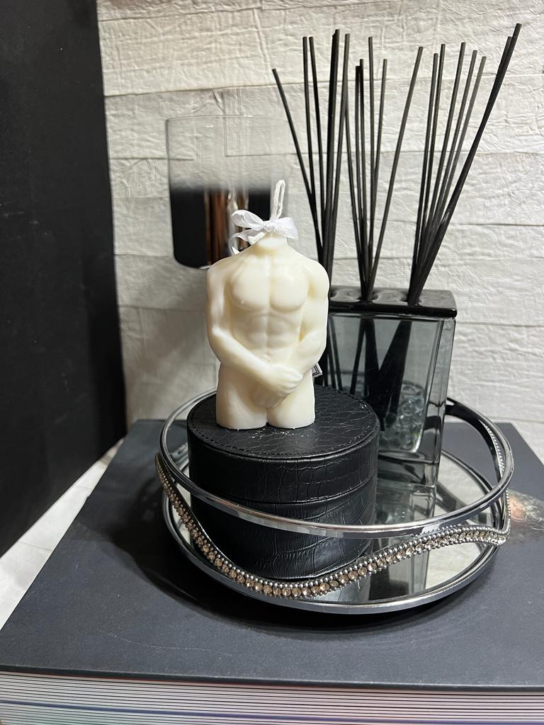 Bougie Décorative Artisanale-" Apollon"