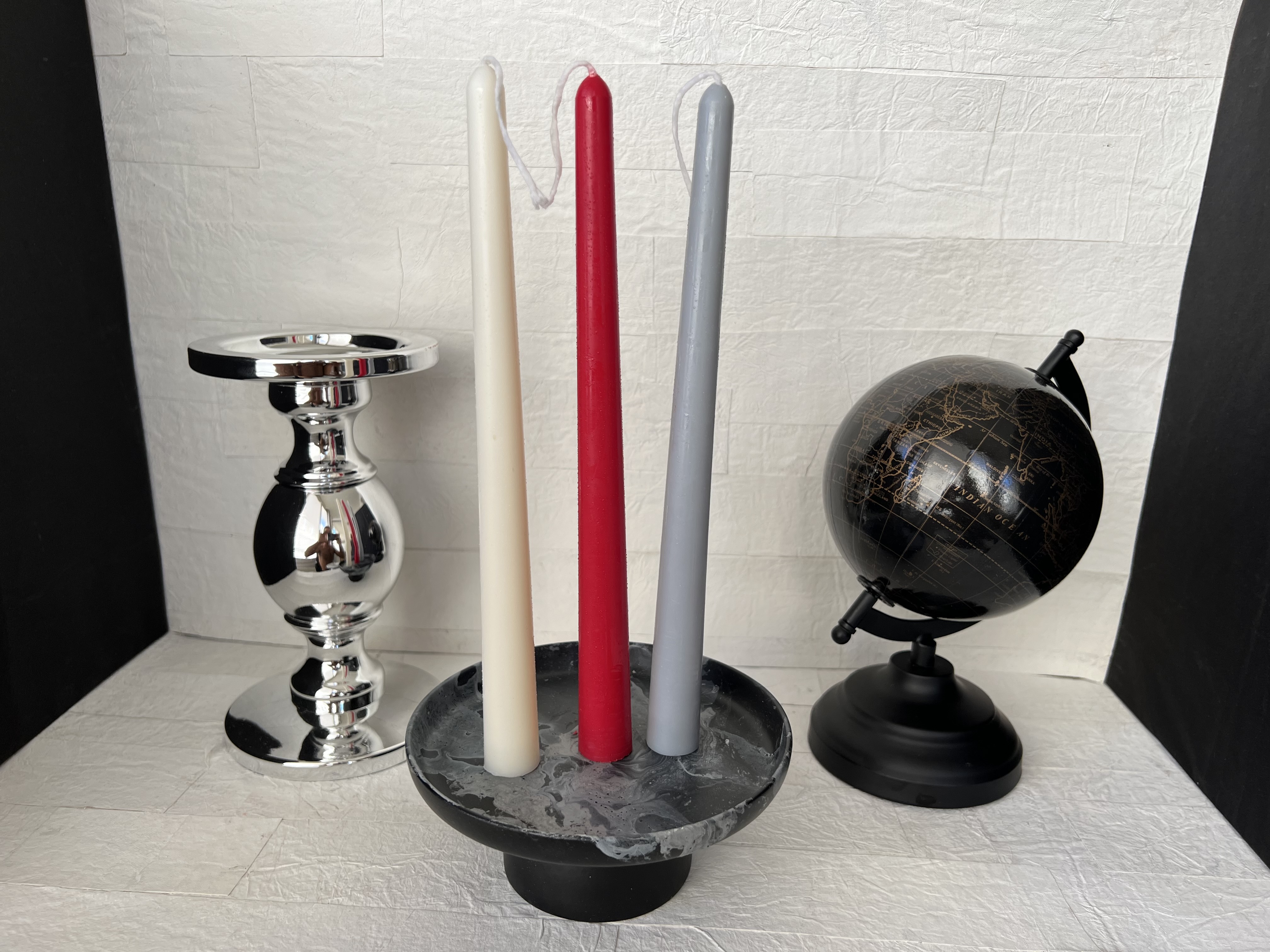 Bougie Décorative Artisanale Chandelle - "Lumia"