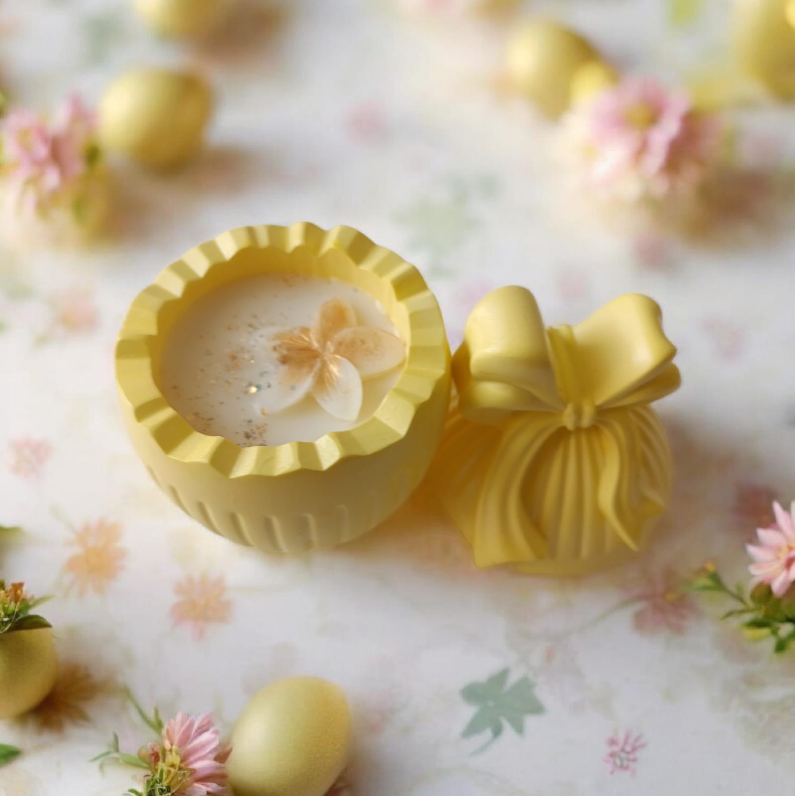 Bougies parfumées  Œuf de Pâques   Mimosa