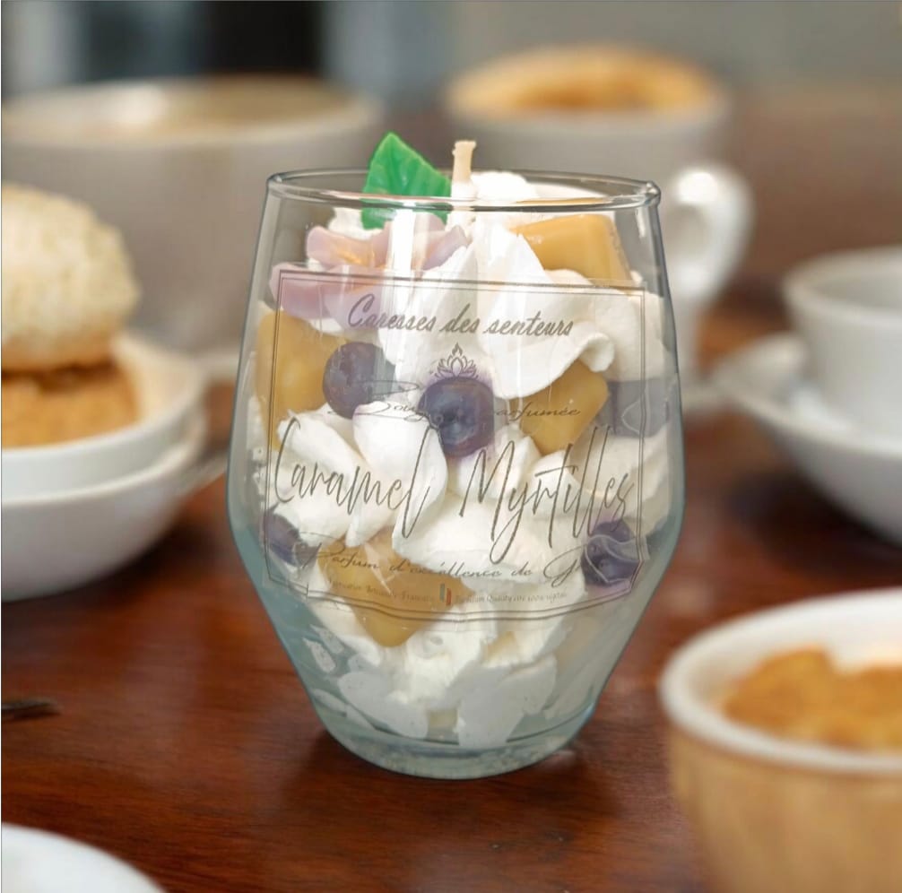 Bougies Gourmandes Caramel & Myrtilles