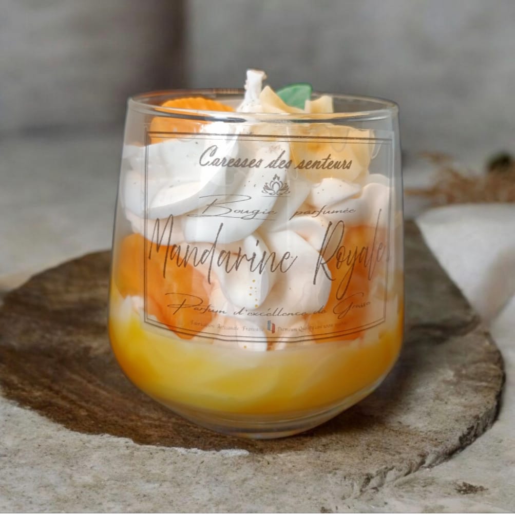 Bougies Gourmandes  Mandarine Royale