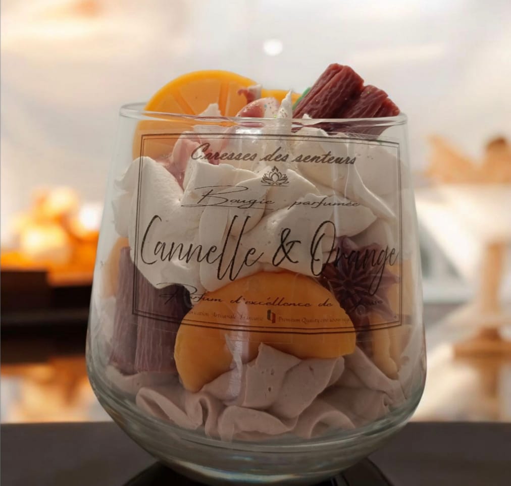 Bougie Gourmande Cannelle & Orange