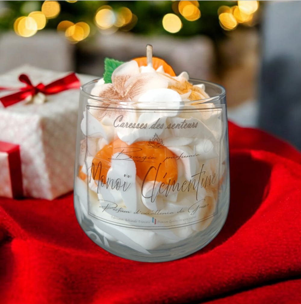 Bougies Gourmandes  Monoï  Clémentine 