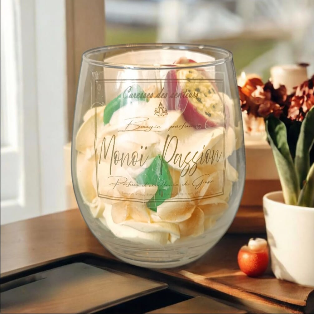 Bougies Gourmandes    Monoï  Passion 