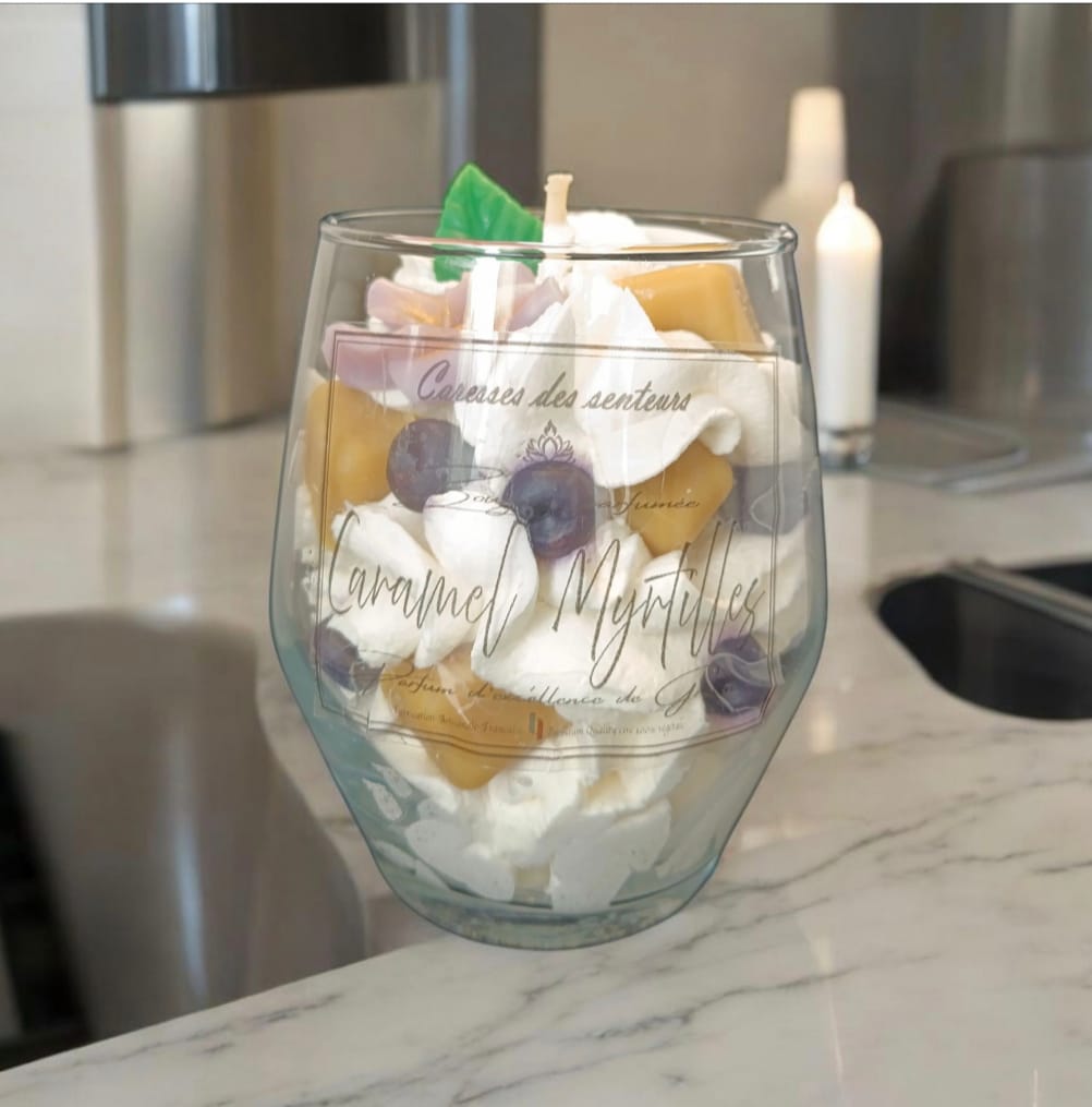 Bougies Gourmandes Caramel & Myrtilles