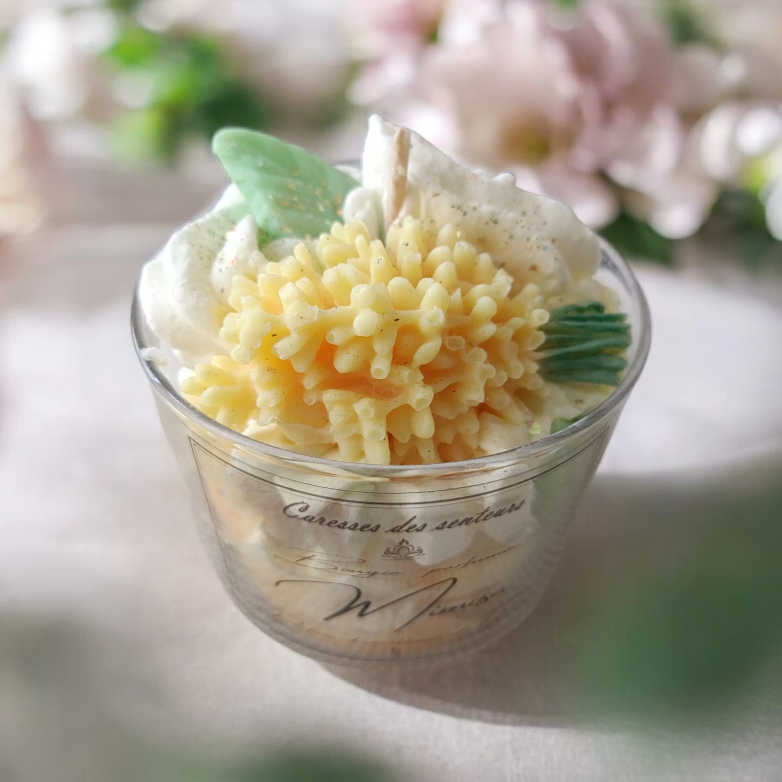 Bougie gourmande  Mimosa