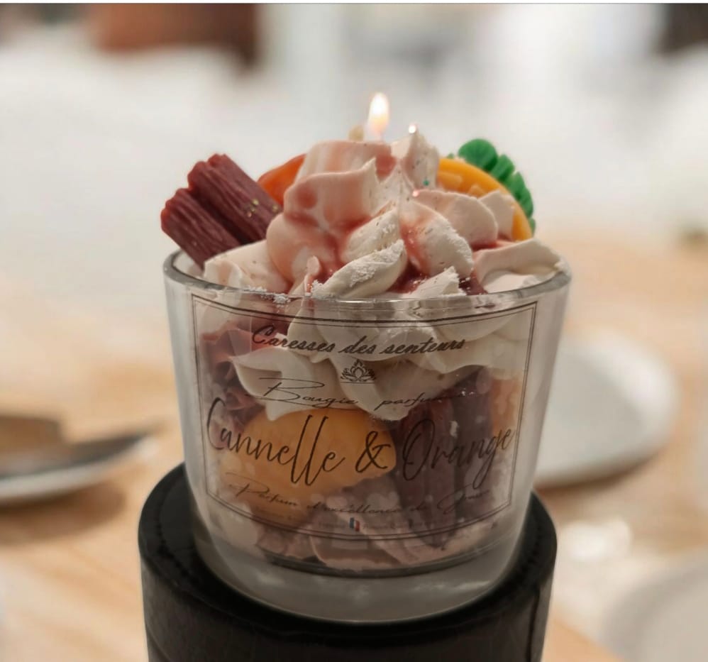 Bougie Gourmande Cannelle & Orange