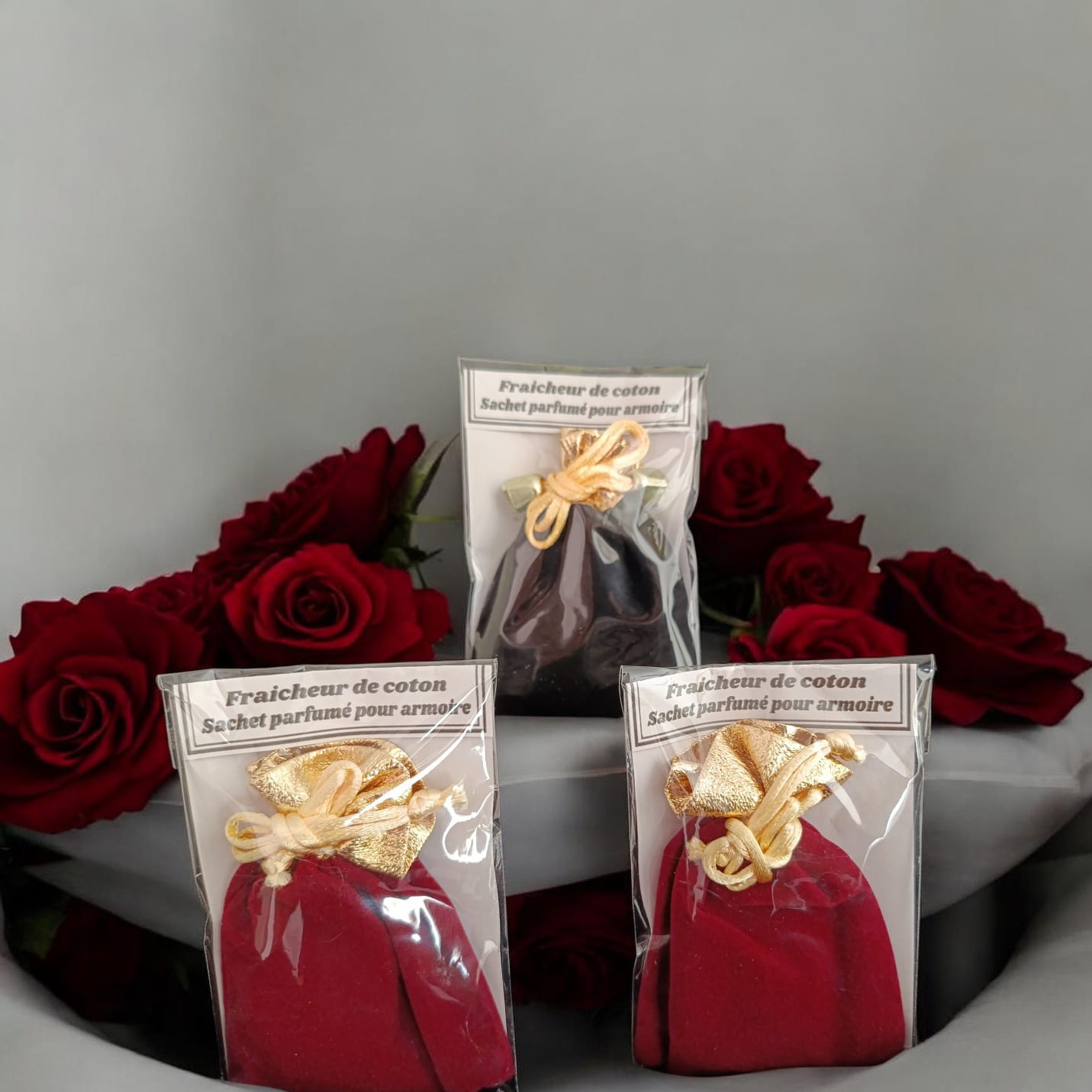 Sachet parfumé pour armoire -  Fraicheur de coton