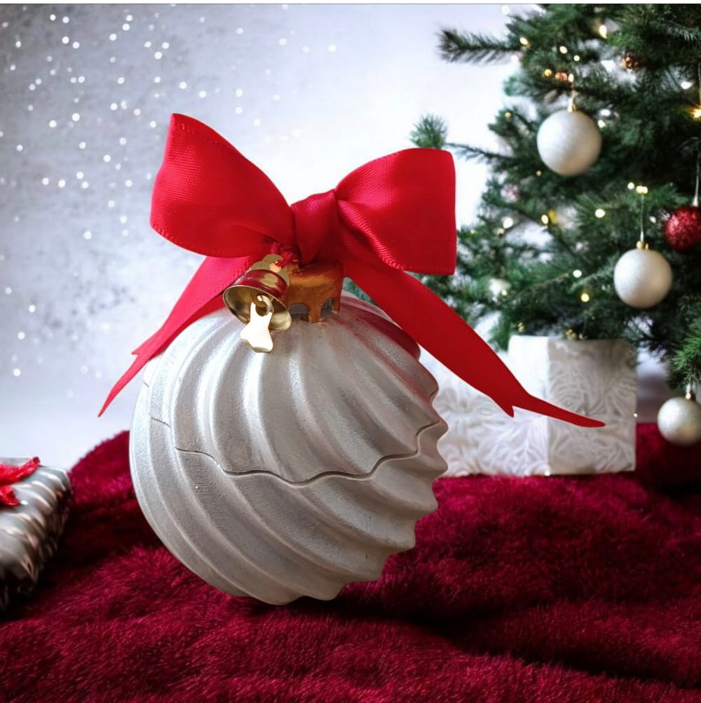 Bougies parfumées - Boule de  Noël  Couronne de gui