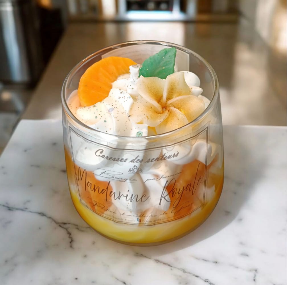 Bougies Gourmandes  Mandarine Royale