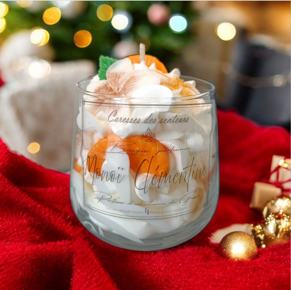 Bougies Gourmandes  Monoï  Clémentine 