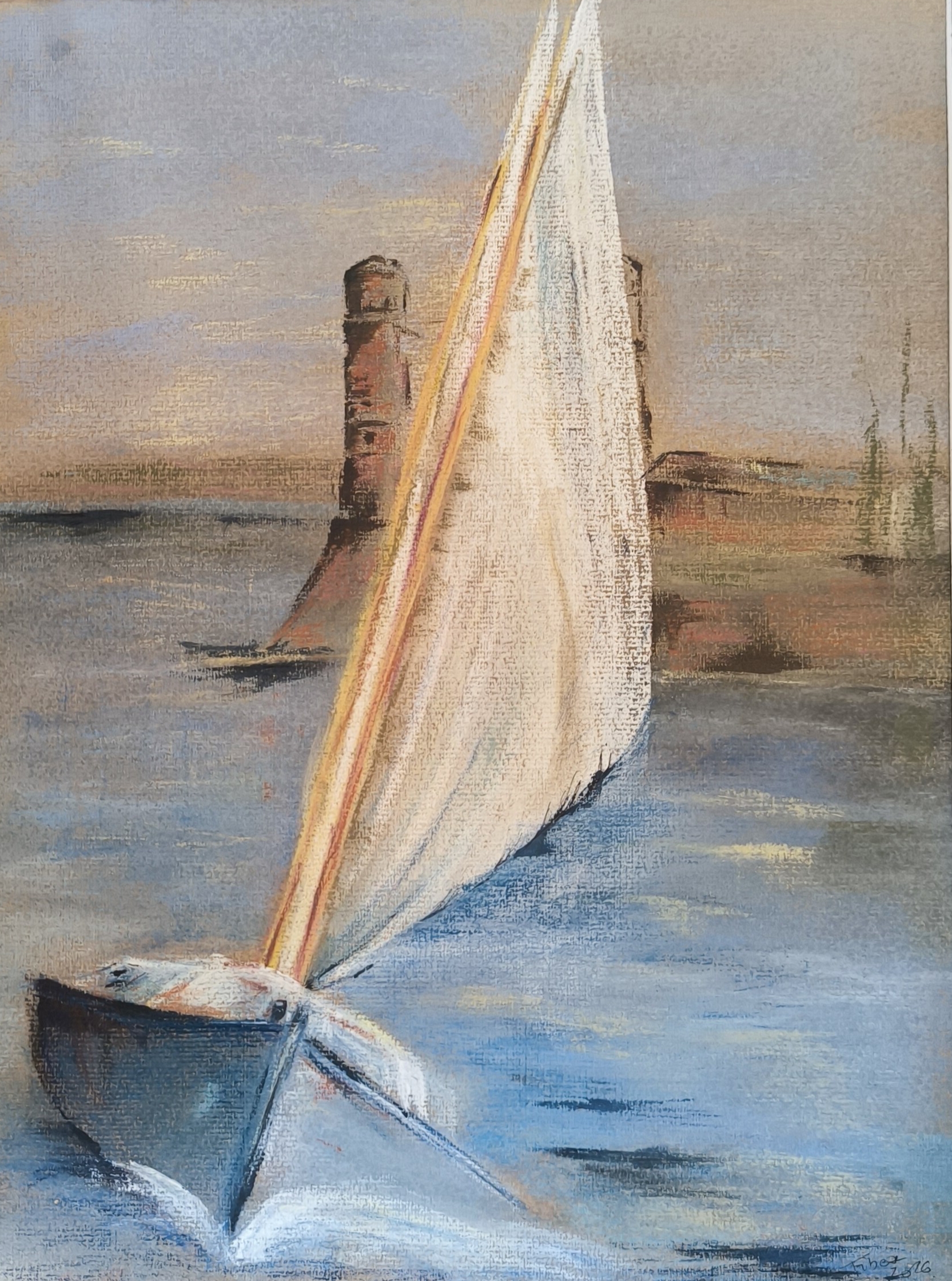 Voile de lumière - Etude