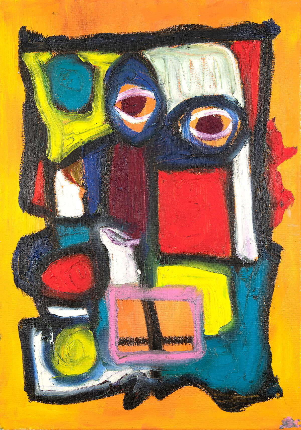 Abstract Face Modern Print 