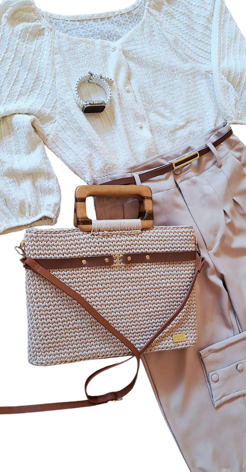 Bolsa Crochê Elegante