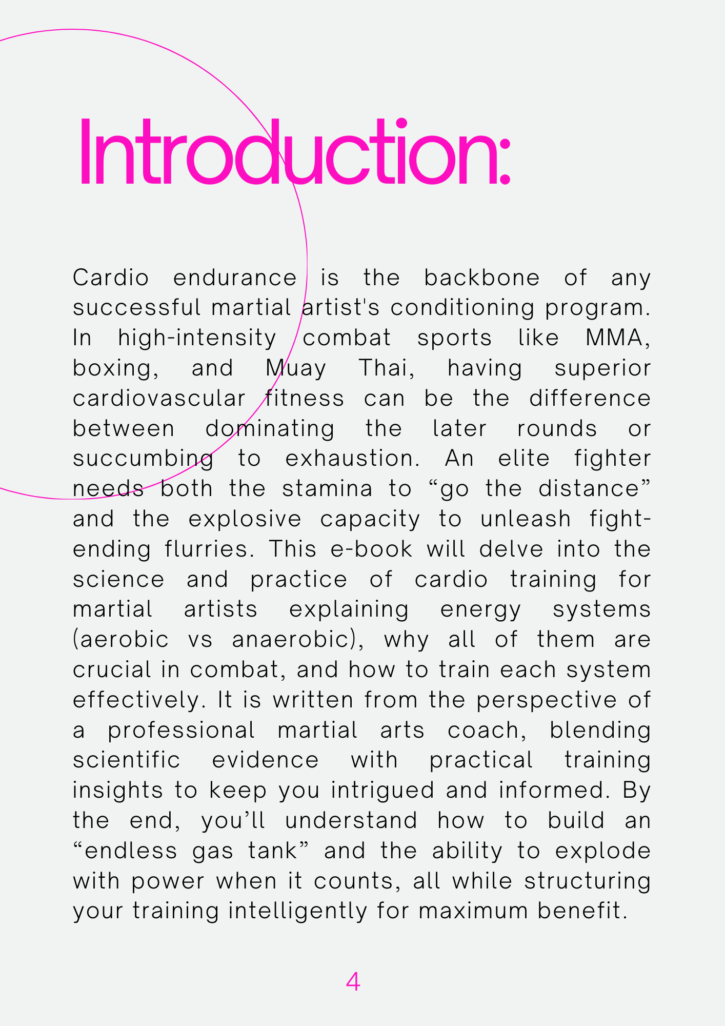 Ebook: Cardio Martial Arts