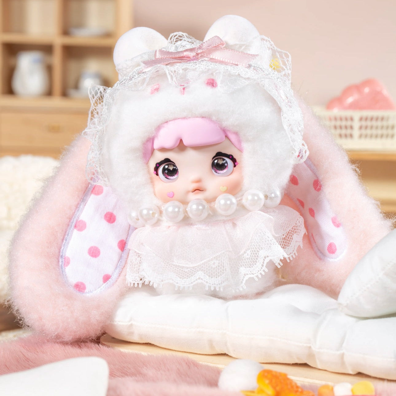 Nommi Baby Sweetheart Bunny Vinyl Plush