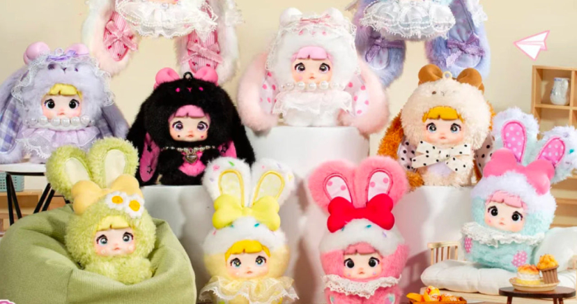 Nommi Baby Sweetheart Bunny Vinyl Plush