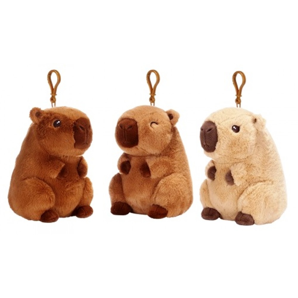 Cuddly Capybara Keychain Charm