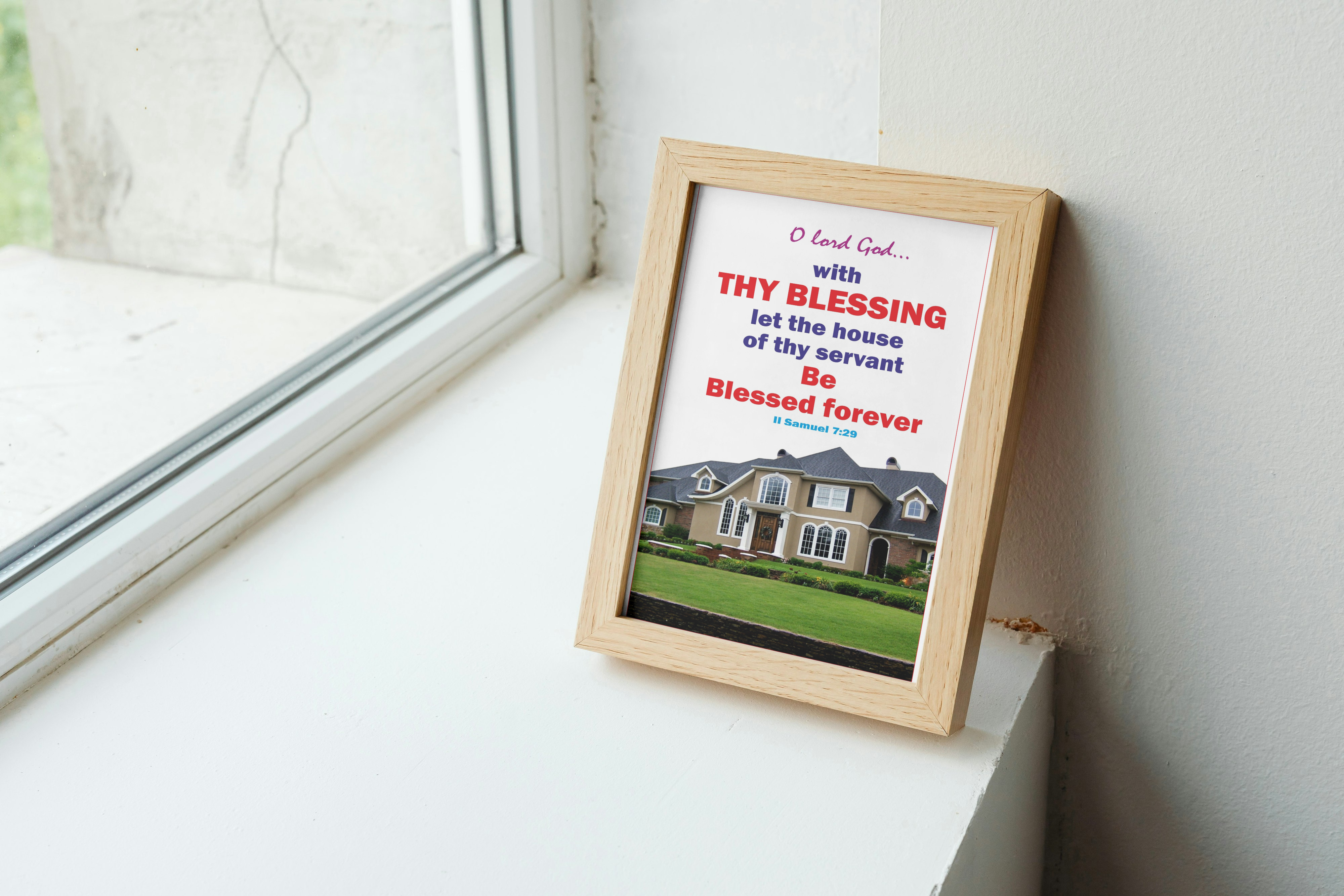 WITH THY BLESSING LET THE HOUSE OF THY SERVANT