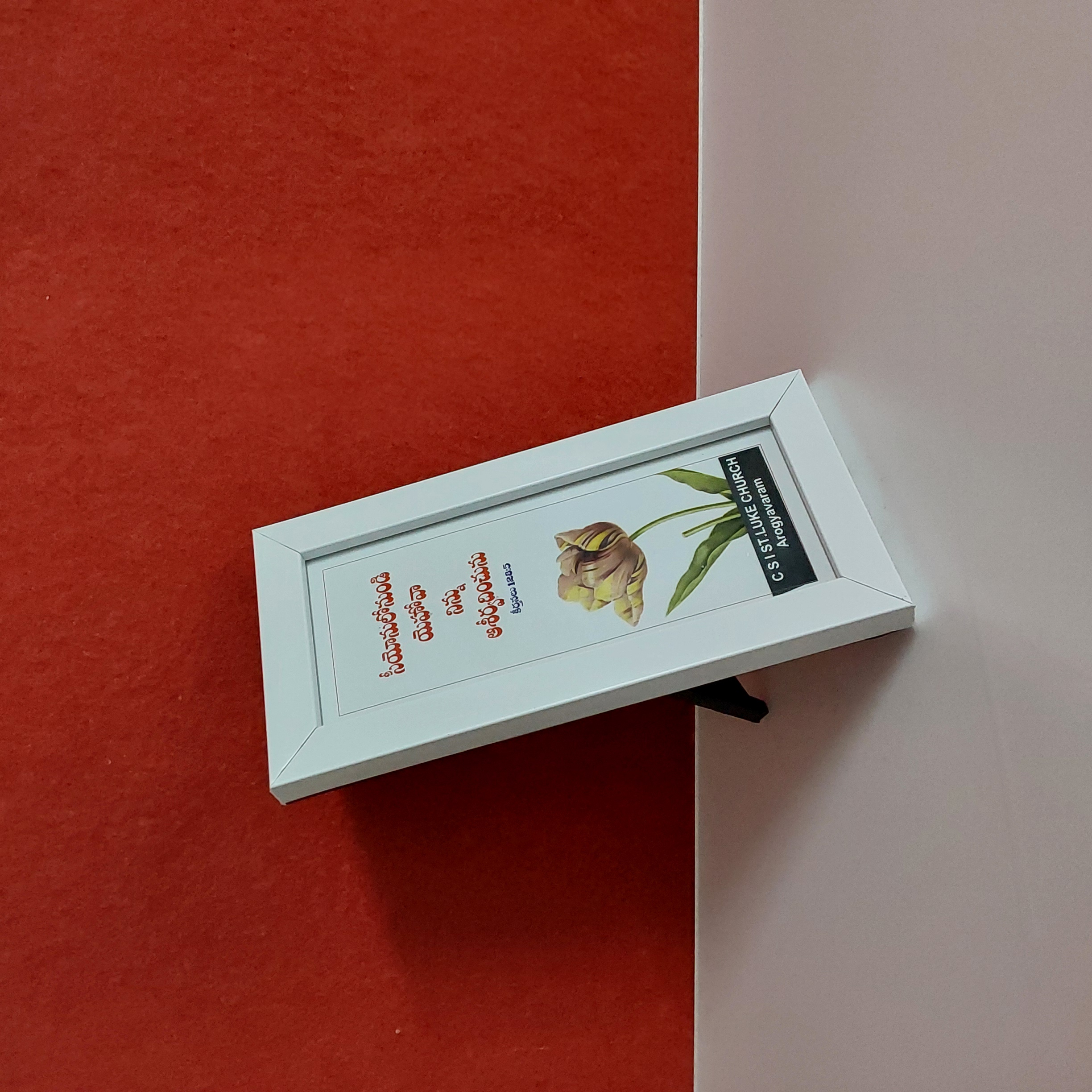 White Framed Floral Art Print