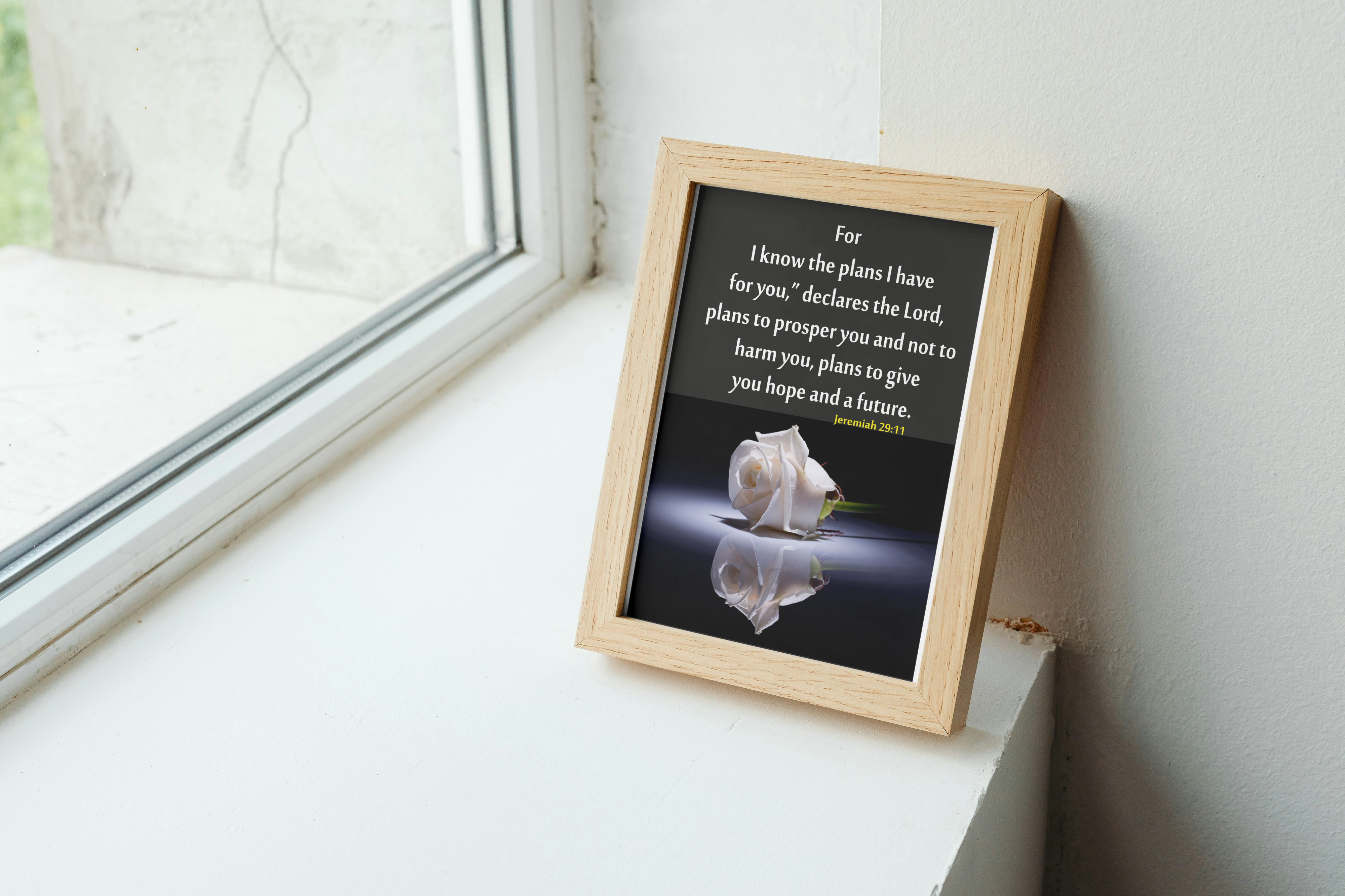 I KNOW THE PLAN FOR YOU - TABLE TOP FRAME 