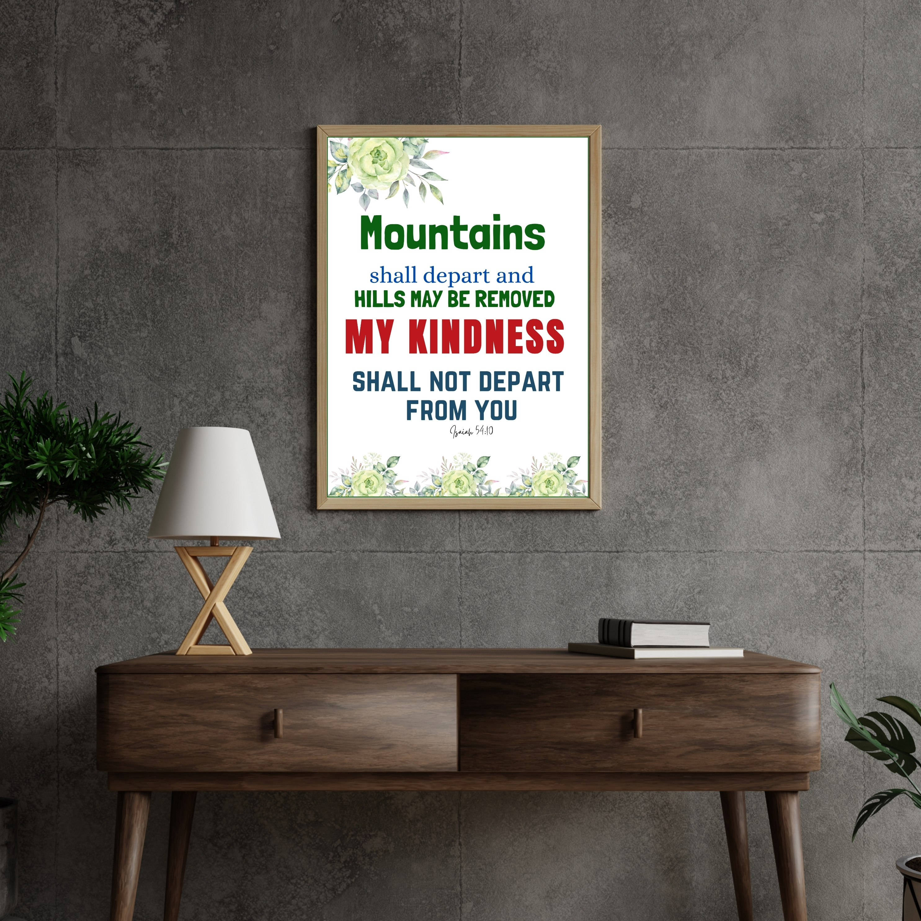 MY KINDNESS SHALL NEVER DEPART FROM 