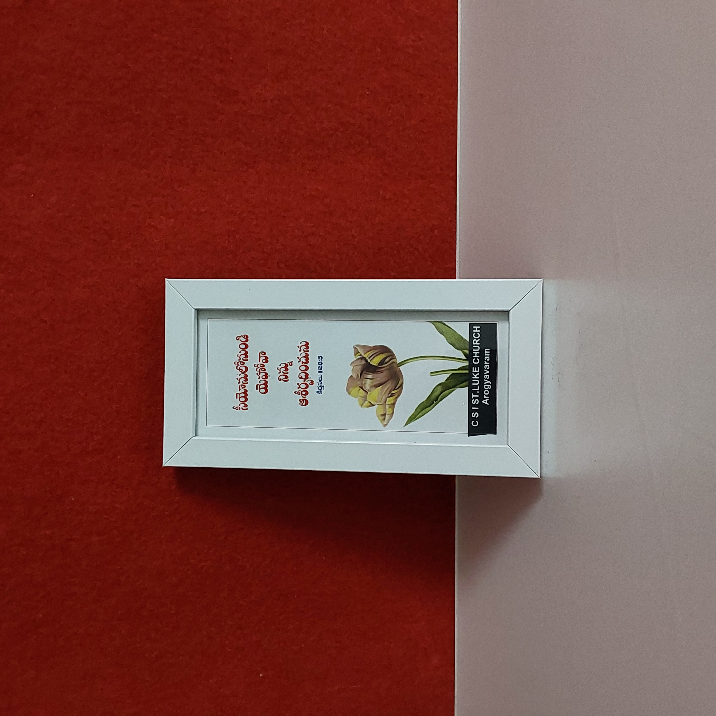 White Framed Floral Art Print