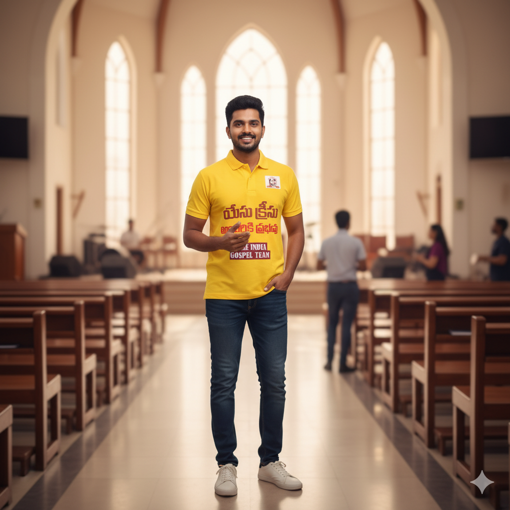 Yellow Gospel Team Polo Shirt