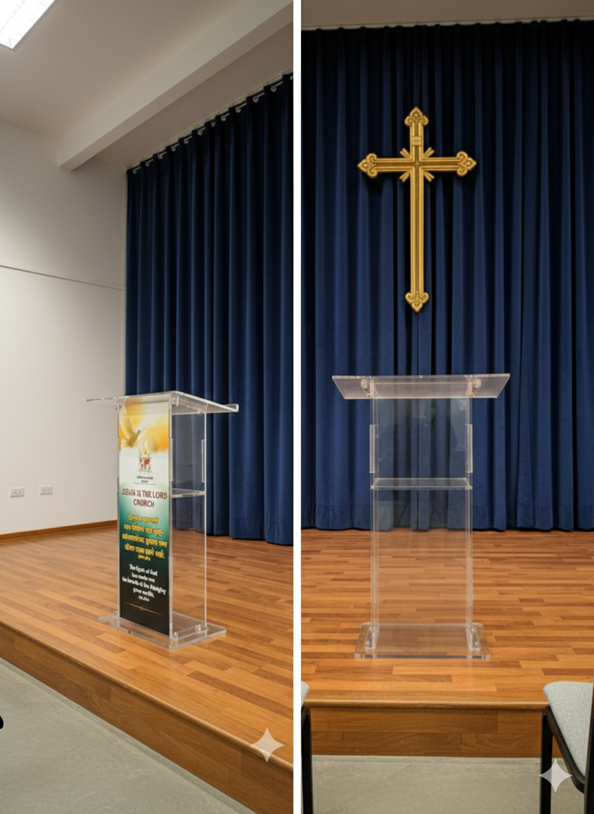 Acrylic Church Podium