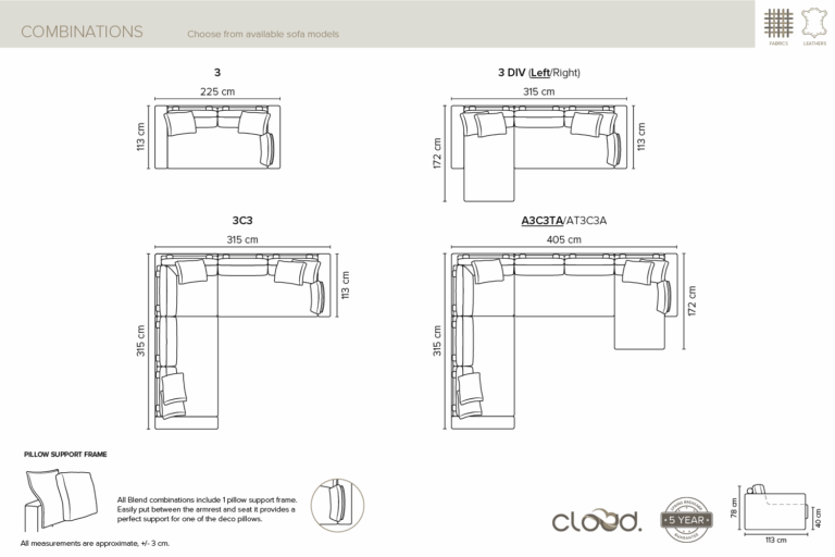Kampinė sofa BLEND