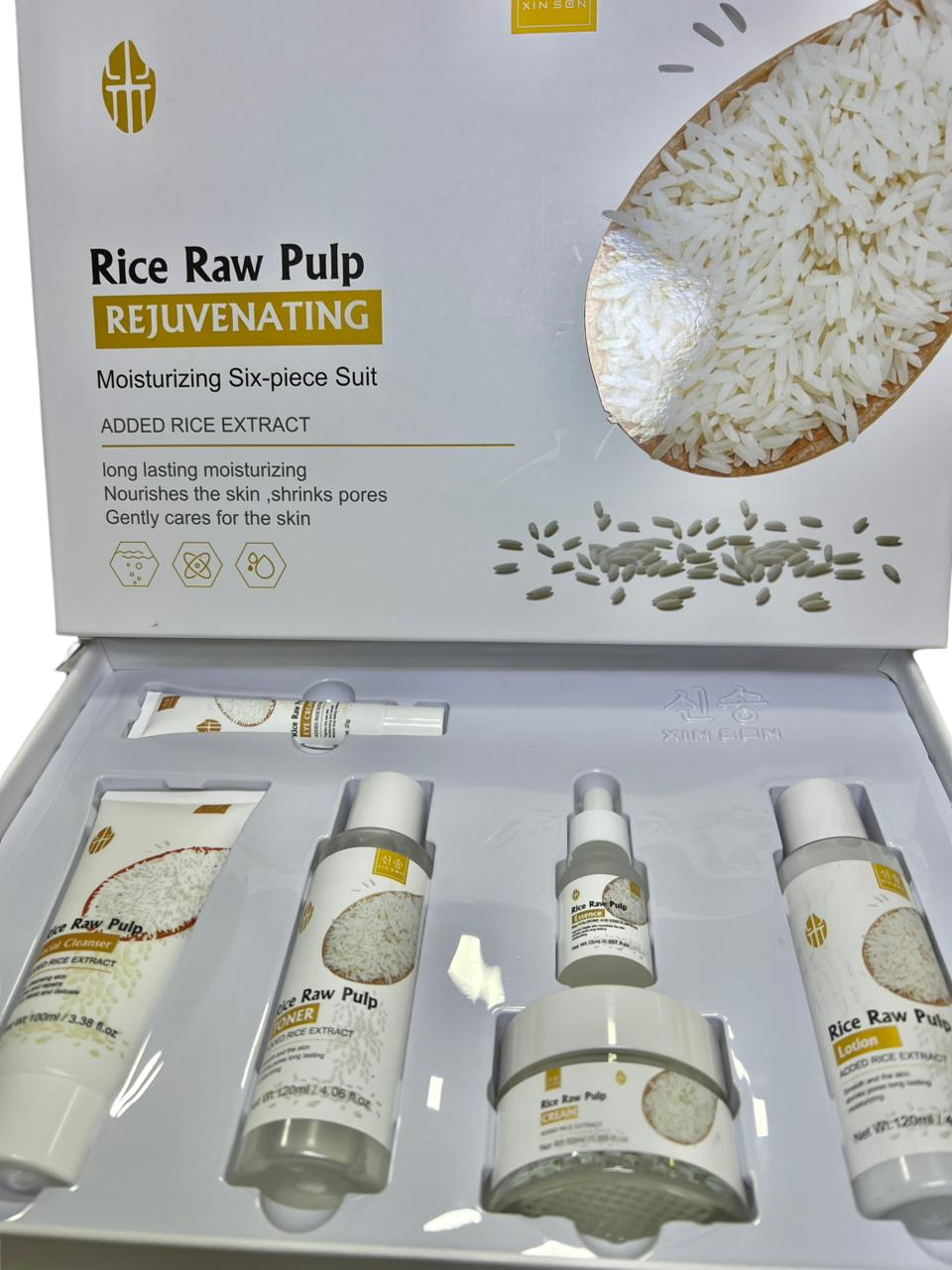 Conjunto de cuidado facial Rice Raw Pulp