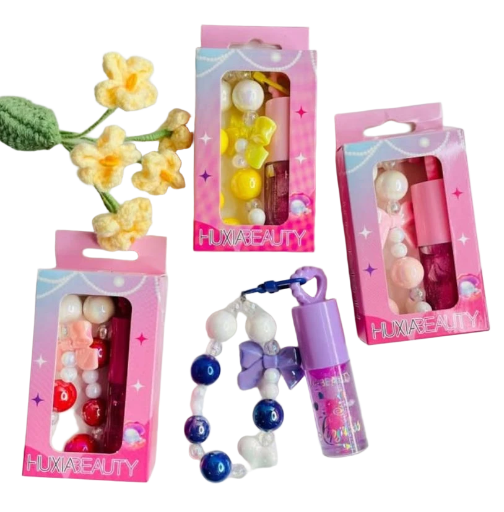 Glosses en tendencia HUXIA BEAUTY tipo pulsera