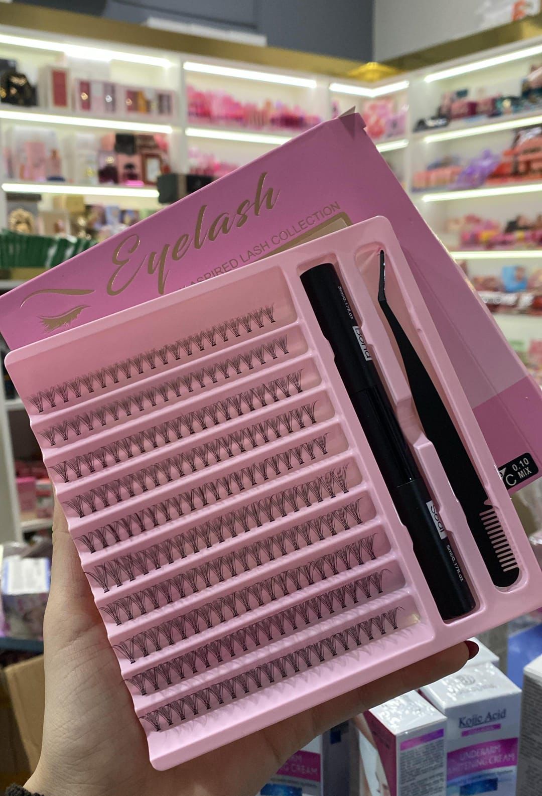 Set de pestañas efecto extension