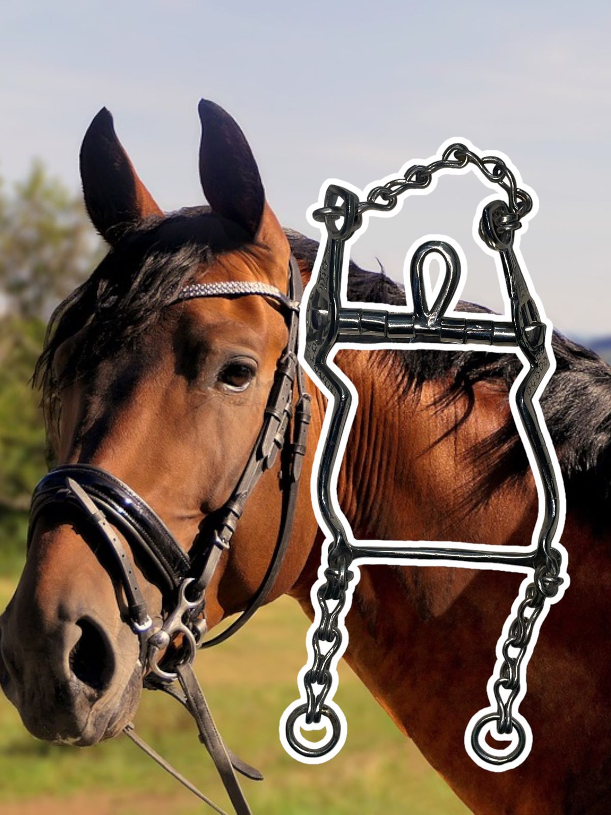 Freno para caballo de monel nicaraguense