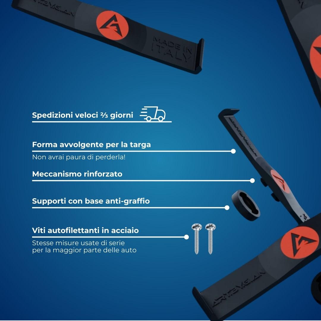 Bundle Porta targa rimovibile