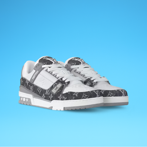 Louis Vuitton "Trainer Monogram Denim Grey"