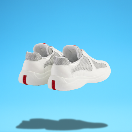 Prada American's Cup "Biker Fabric White Grey"