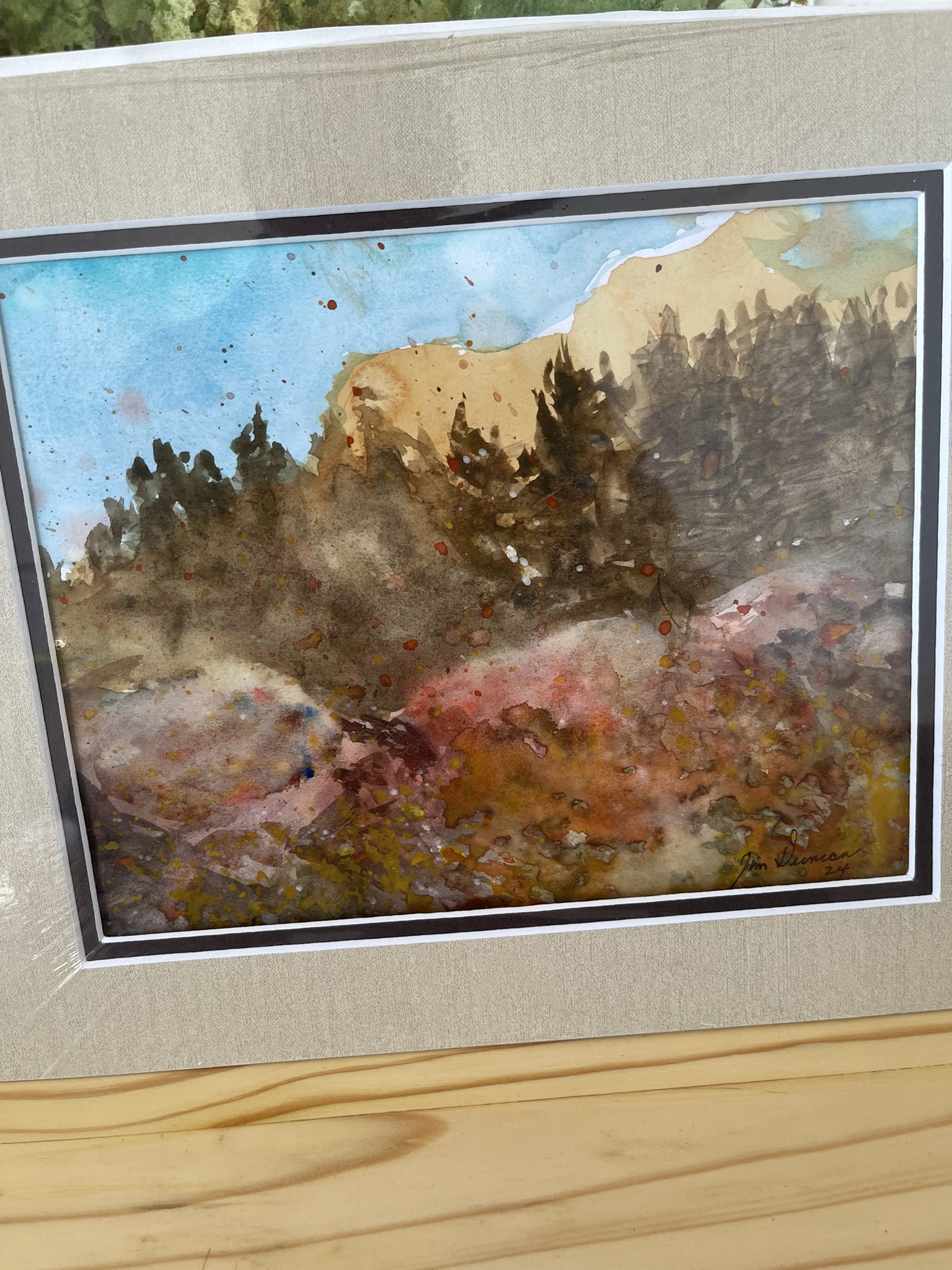 Framed Landscape Painting
