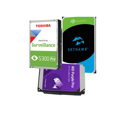 Surveillance Hard Drive Trio